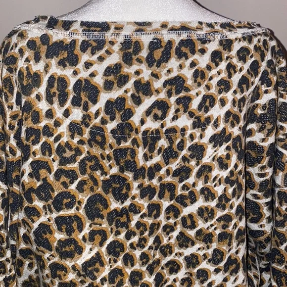Free People Leopard Print Terry Sweatshirt - Picture 5 of 16